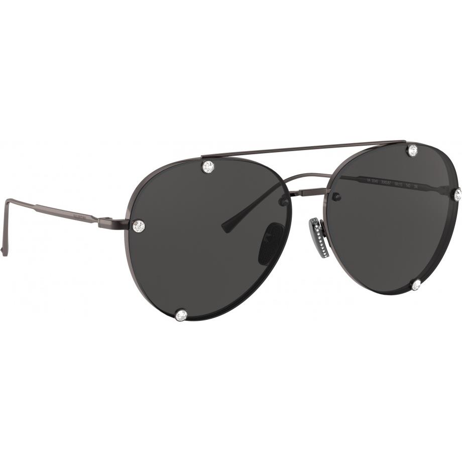 Valentino VA2045 306587 Dark Grey Lens -gunmetal Frame 59mm Sunglasses