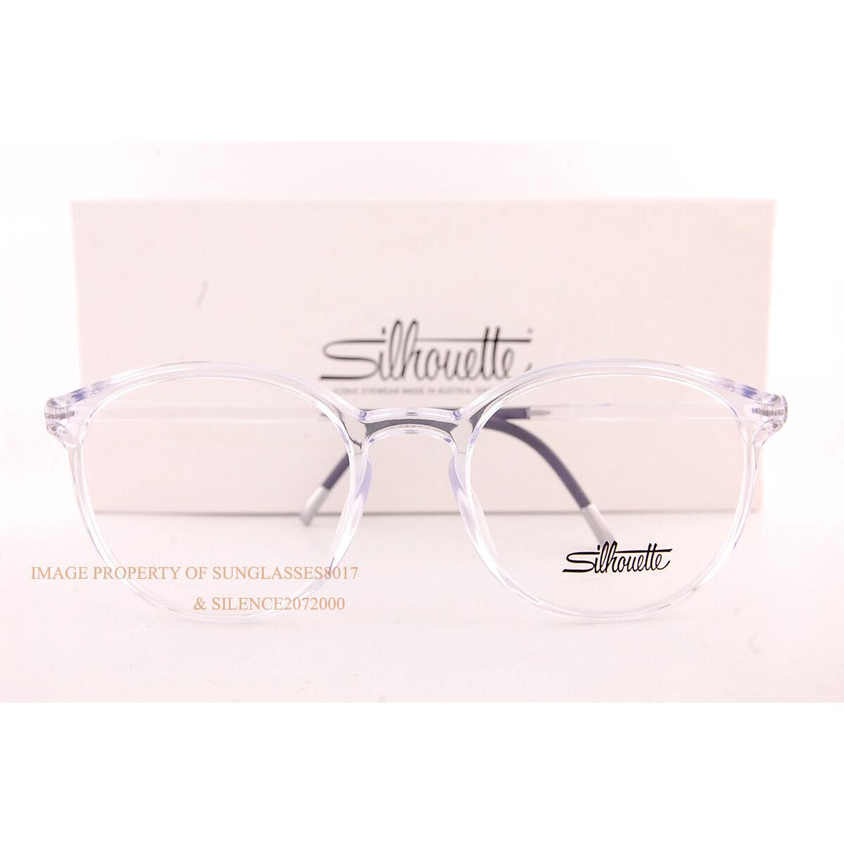 Silhouette Eyeglass Frames Eos View 2929 1010 Crystal 51mm