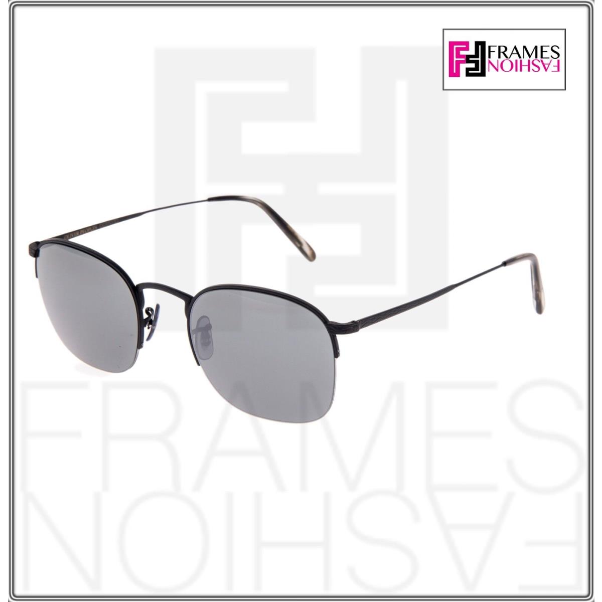 Oliver Peoples Rickman OV1209S 51mm Matte Black Silver Mirror Sunglasses  1209 - Oliver Peoples sunglasses - 827934404731 | Fash Brands
