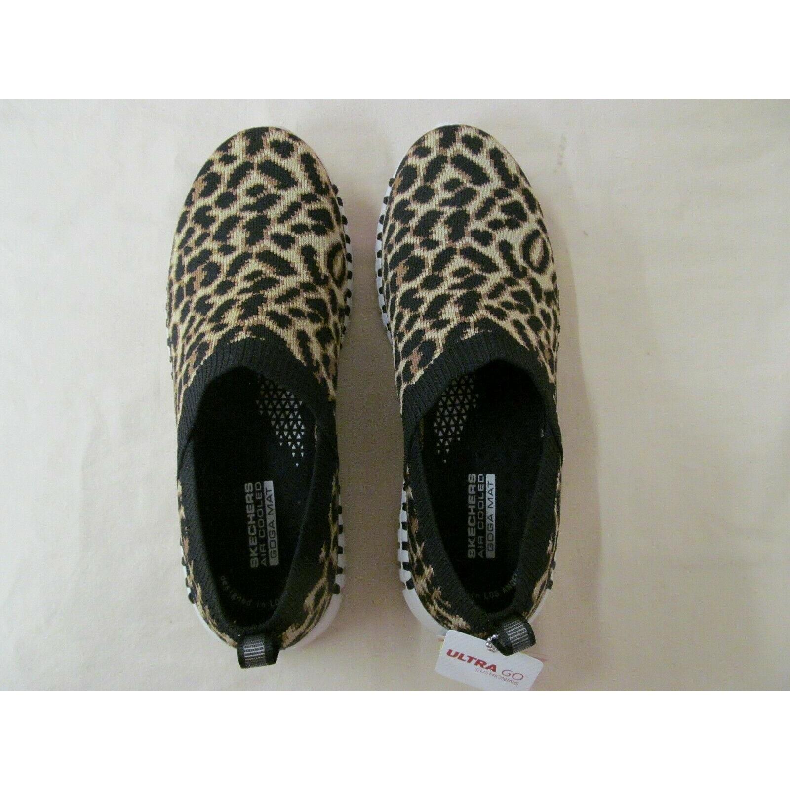 skechers go walk leopard shoes