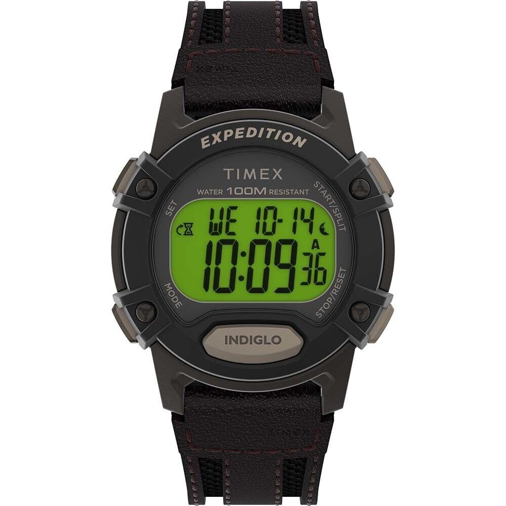 Timex Expedition Cat 5 Tw4B24500 Brown Resin Case Band Watch