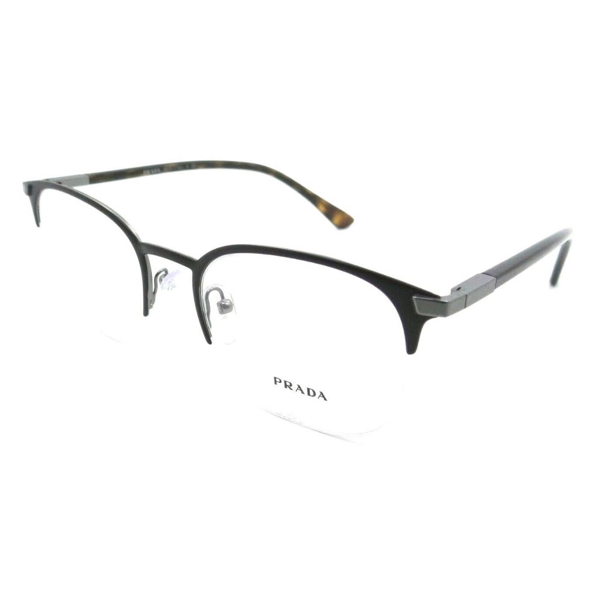 Prada Eyeglasses Frames PR 57YV 02Q-1O1 52-20-145 Matte Brown Made in Italy