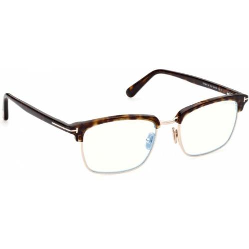 Tom Ford sunglasses  - Dark Havana/Shiny Rose Gold Frame, Blue Block Lens 1