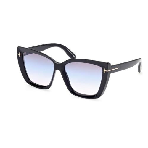 Tom Ford FT 0920 Scarlet 02 01B Shiny Black Blue/pink Gradient Women Sunglasses