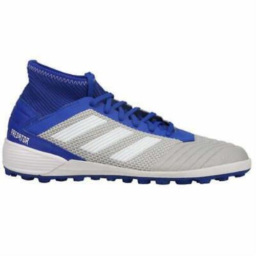 Adidas BC0555 Predator 19.3 Turf Mens Soccer Cleats Turf - Blue Grey - Size