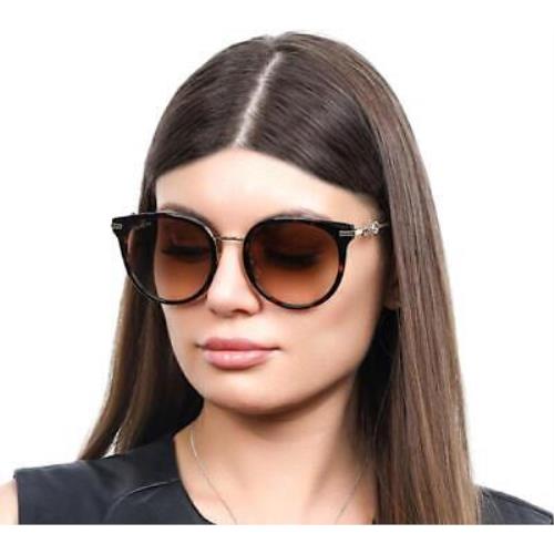 Gucci GG1015SK-003-56 Havana Gold Sunglasses