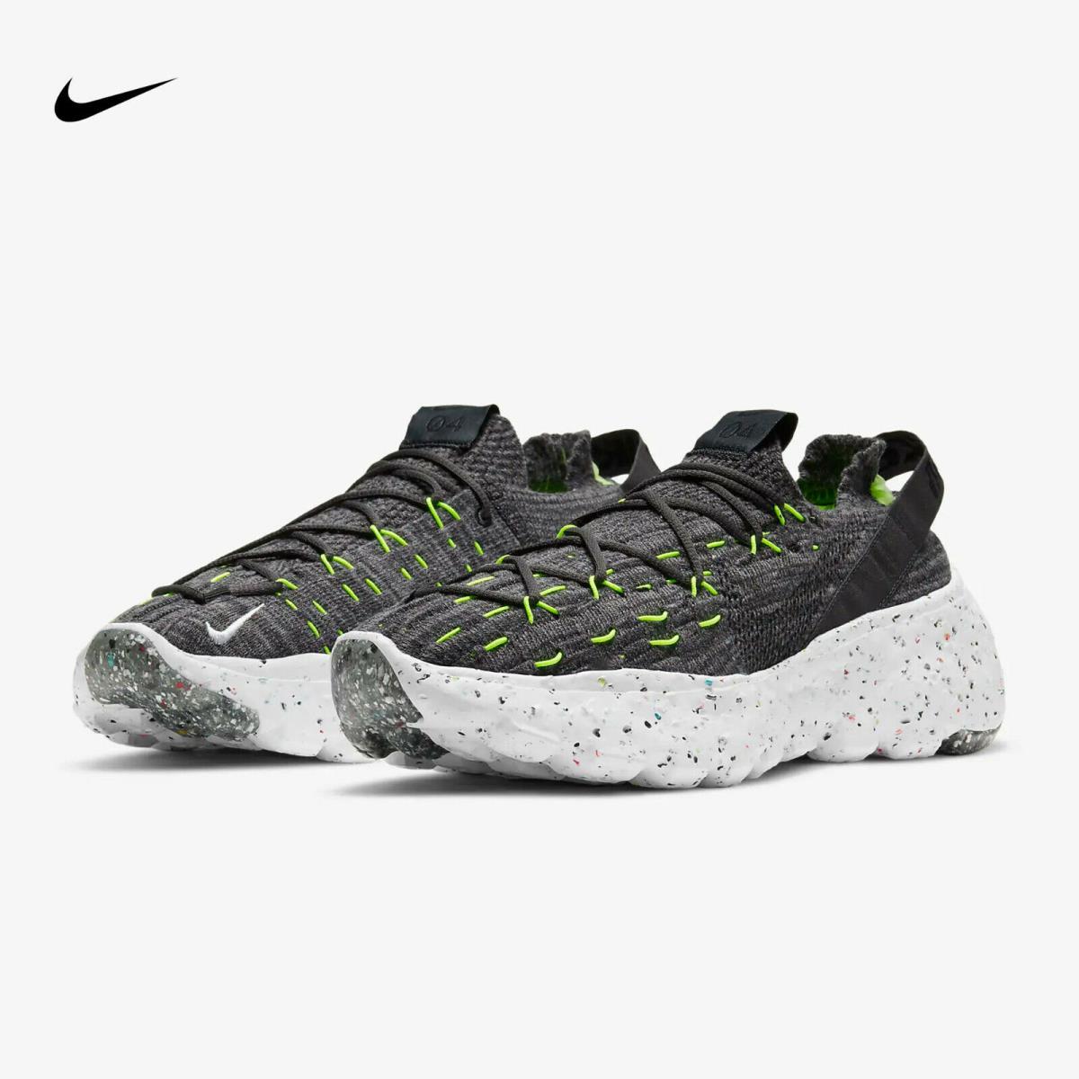 Nike Space Hippie 04 Black / Volt Running Shoes CZ6398-010 Men`s Size 12