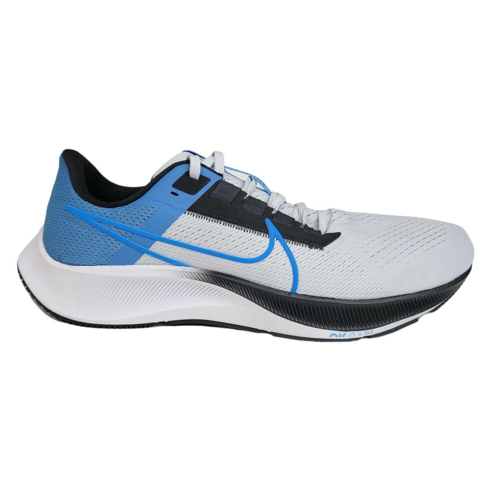 Nike Mens 12.5 Air Zoom Pegasus 38 Running Shoes Pure Platinum Blue CW7356-009 - White