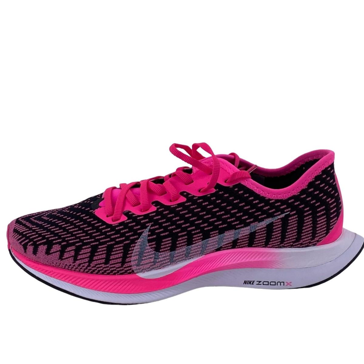 hot pink and black running shoes