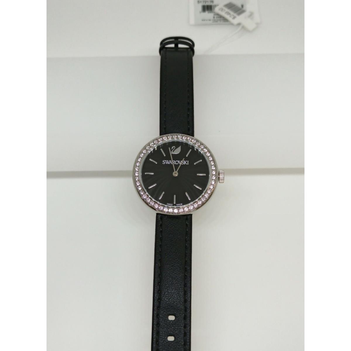 Swarovski Daytime Black Ladies Watch Swarovski Crystals 34mm Case 5172176