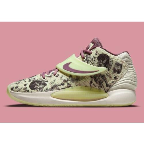 Nike KD 14 Surrealism Basketball Shoe Lime Ice/light Mulberry Size 14 CW3935 300