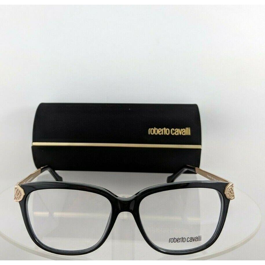Roberto Cavalli eyeglasses  - Black & Gold Frame, Clear Lens 2