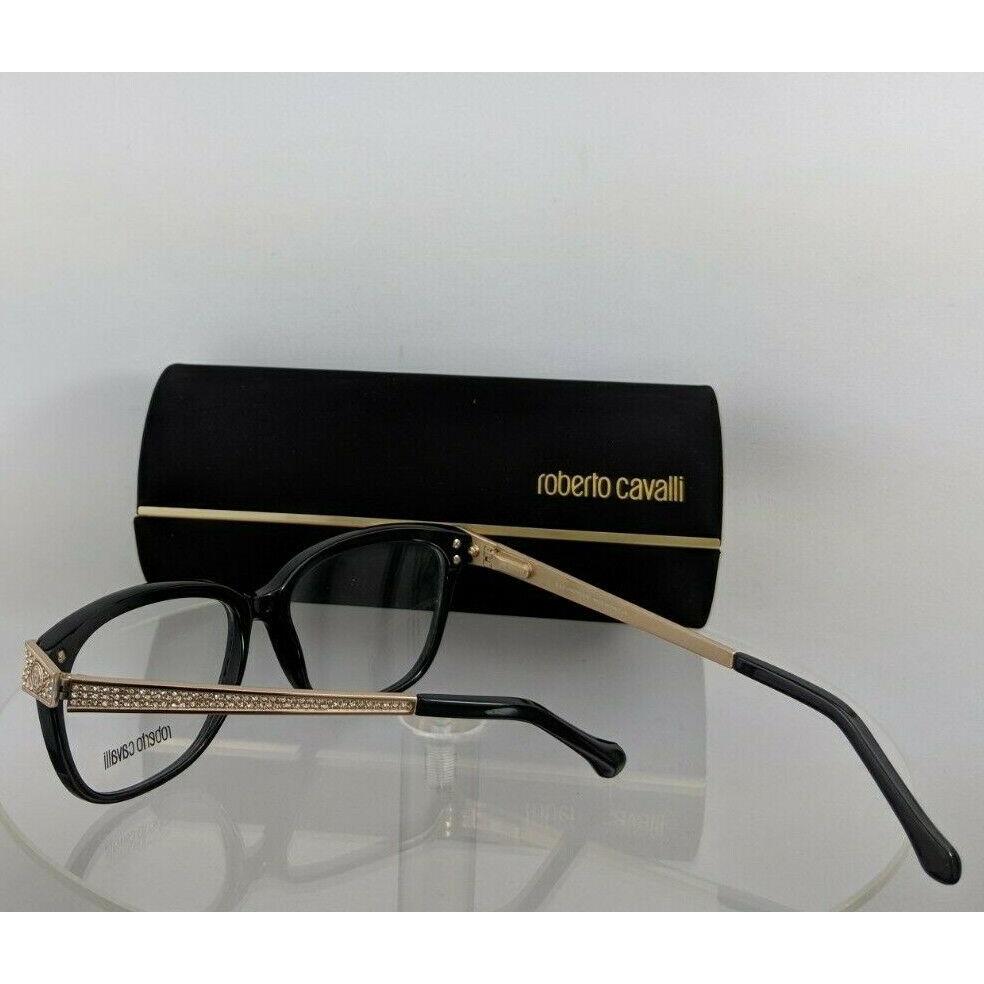 Roberto Cavalli eyeglasses  - Black & Gold Frame, Clear Lens 4