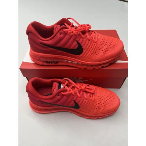 Nike Air Max 17 Bright Crimson Red Mens Shoes Size 10 5 602 Nike Shoes Air Max Red Sportiptop
