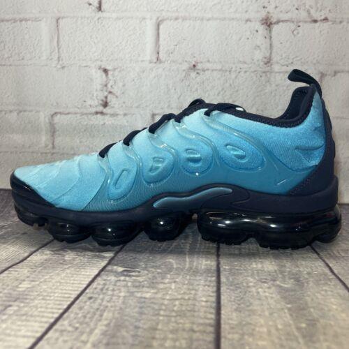 nike men's air vapormax plus shoes navy blue