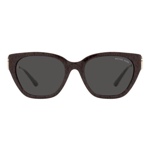 Michael Kors Women`s MK2154F 370687 54 Fashion 54mm Brown Signature Sunglasses