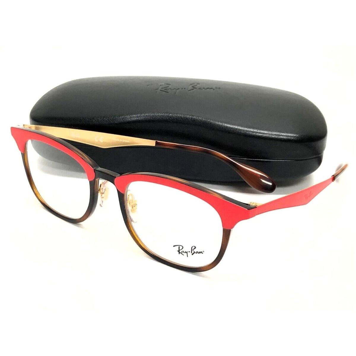 Ray Ban RX7112 5730 Tortoise/red 51/20/140 RX Eyeglasses