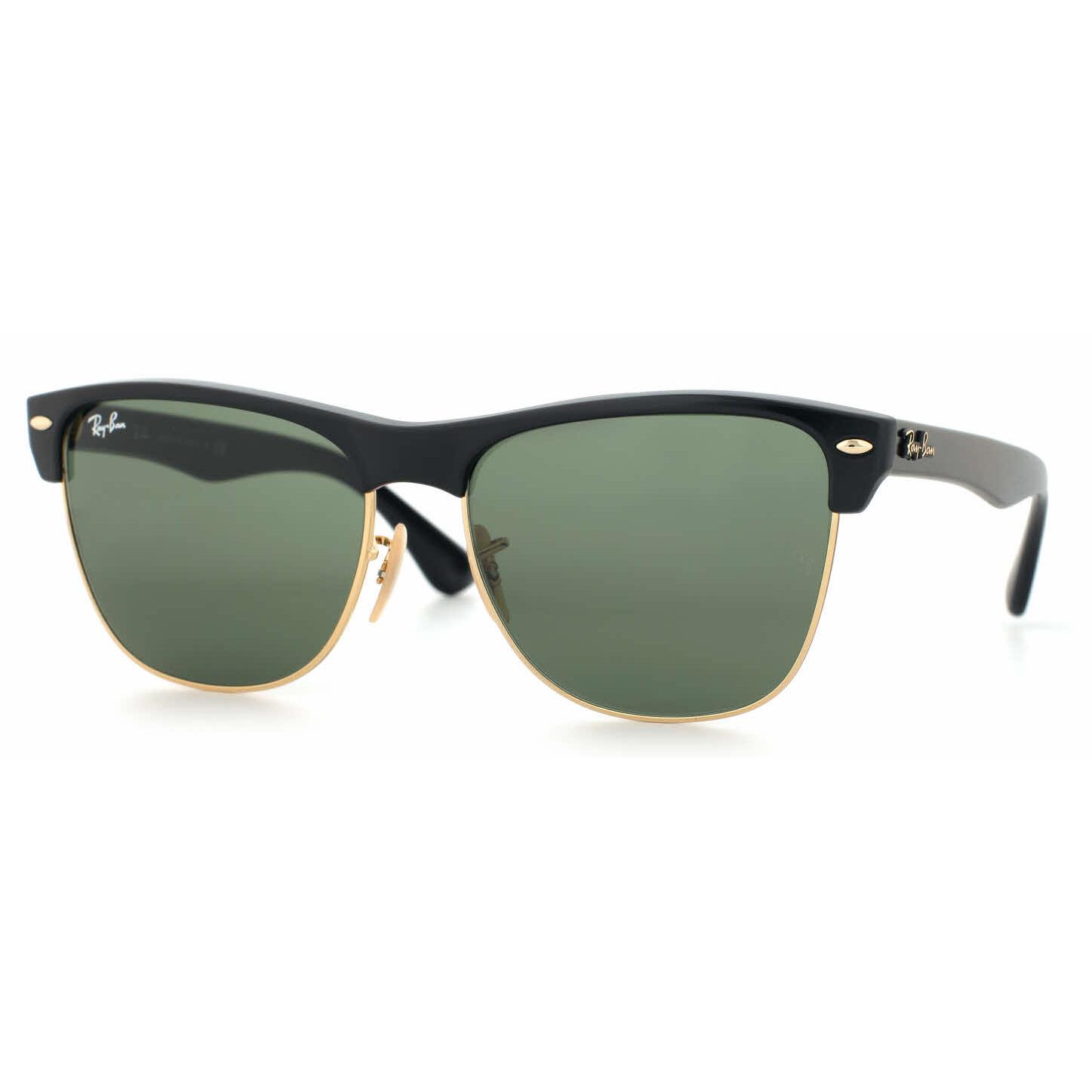 Ray-ban Clubmaster Oversized Black Frame Unisex Sunglasses RB4175 877 ...