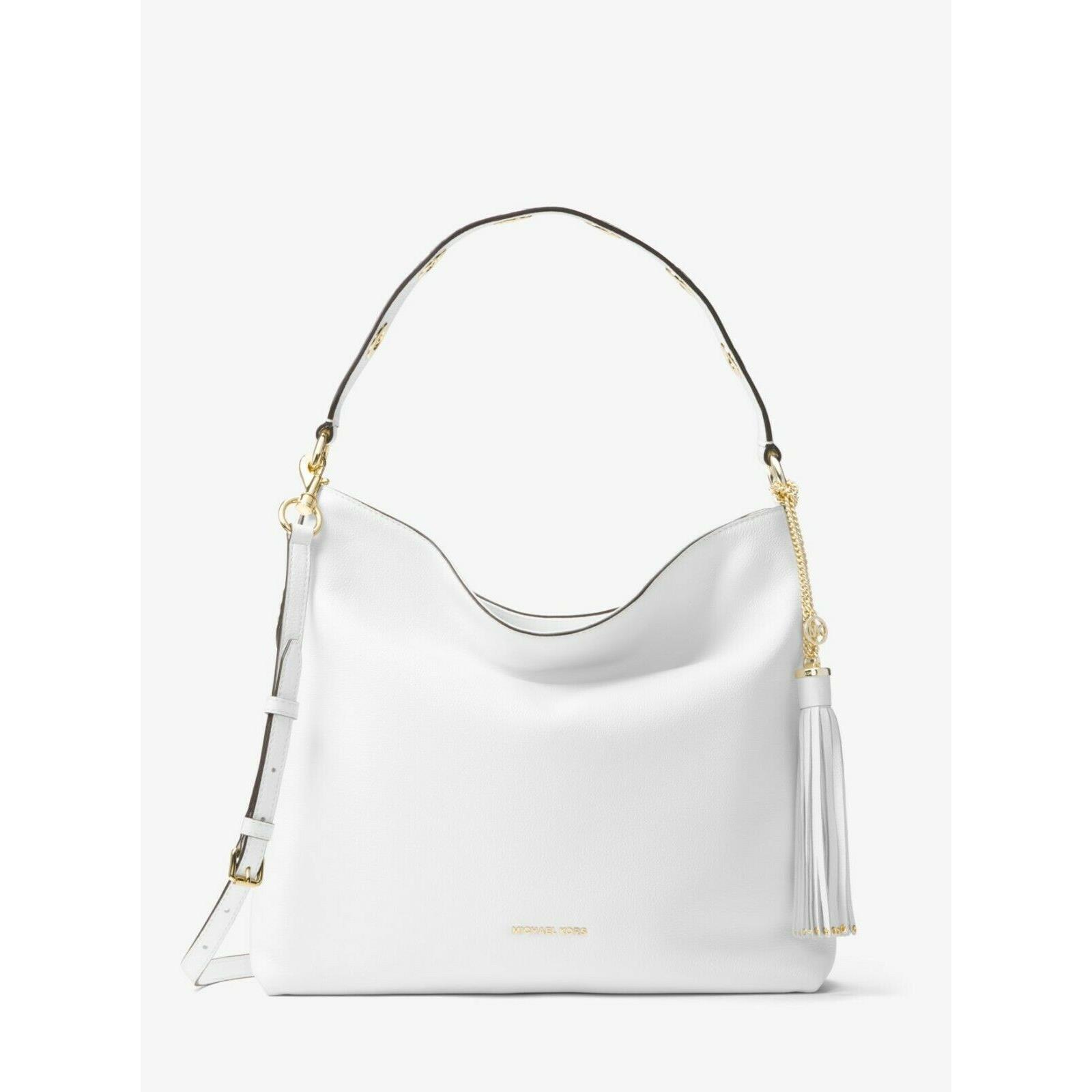 brooklyn large leather shoulder bag black