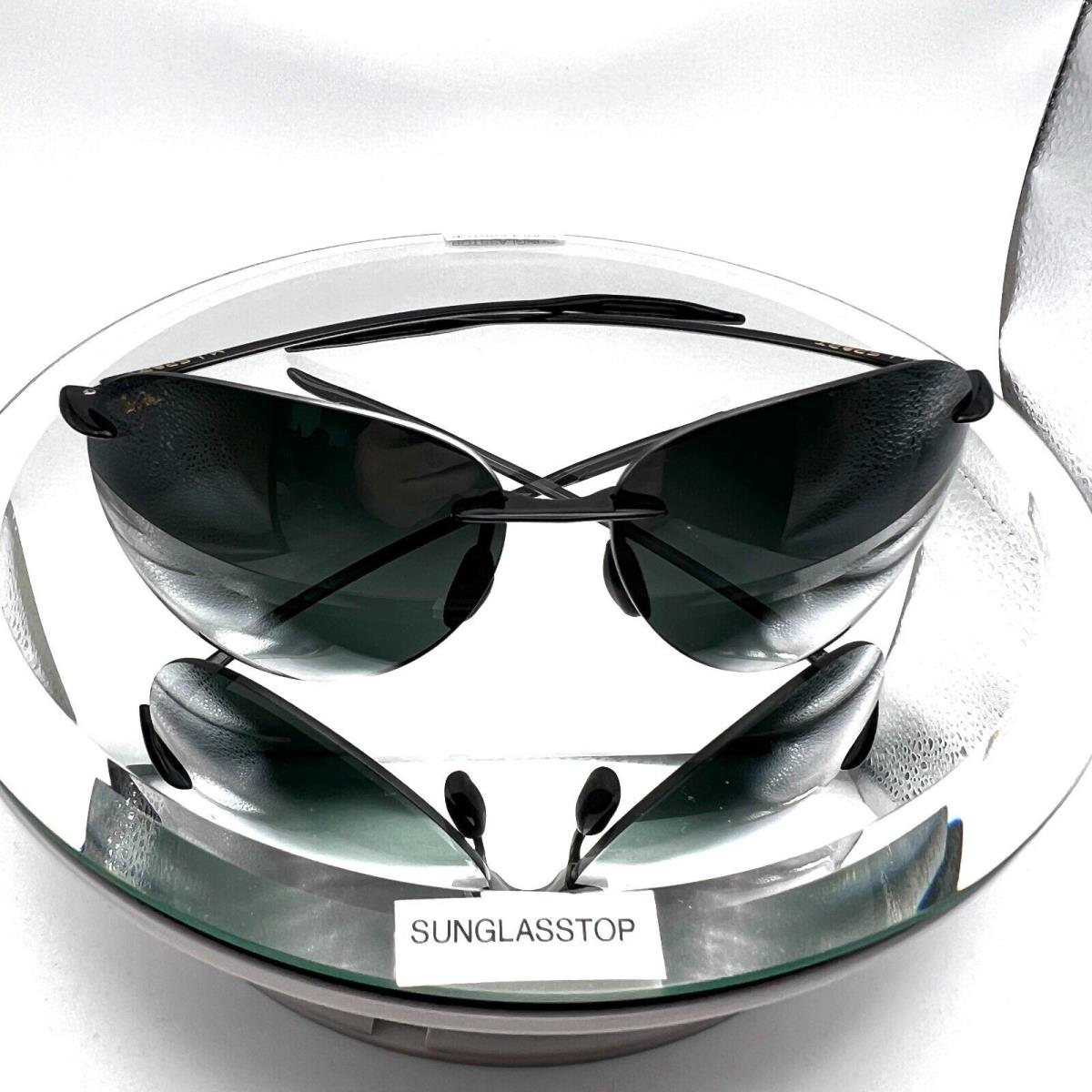 Maui Jim 421-02 Sunglasses Sugar Beach Gloss Black / Grey Polarized Lenses - Gloss Black, Frame: Black, Lens: Gray
