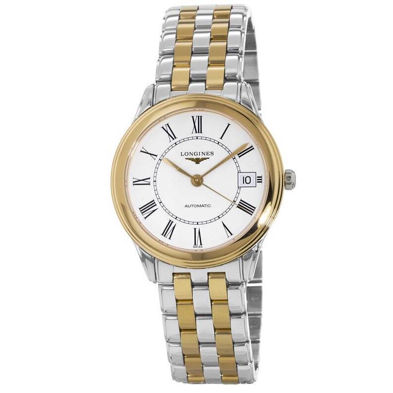 Longines Flagship Automatic White Roman Dial Women`s Watch L4.774.3.21.7