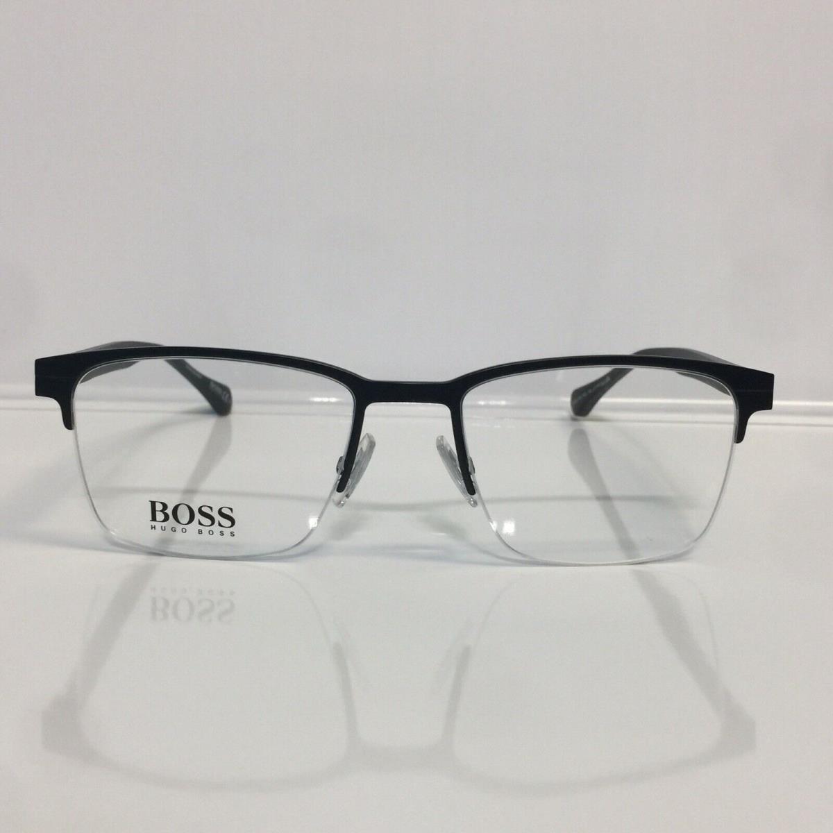 Hugo Boss 1120 003 Matte Black Semi-rimless Eyeglasses 54mm