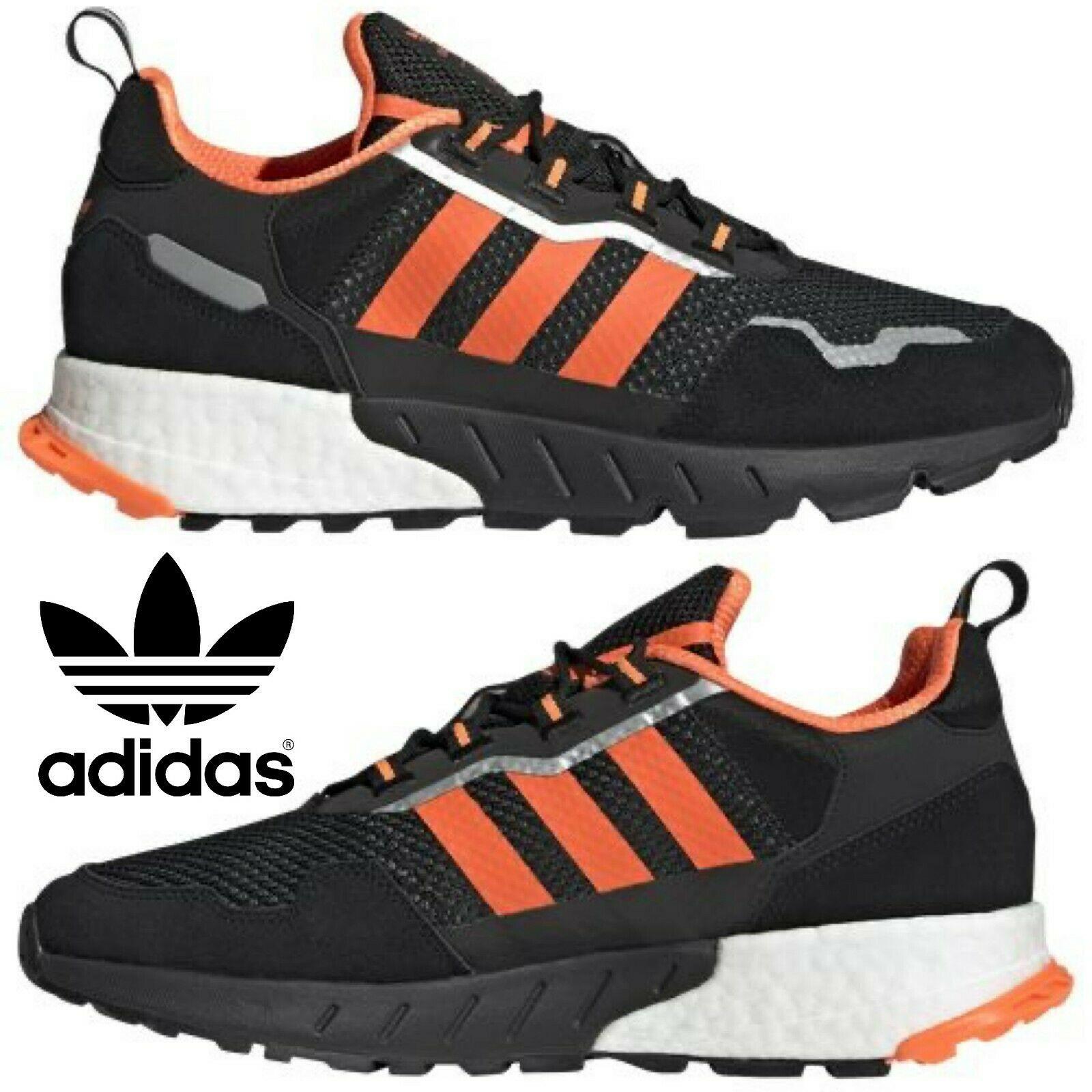 Adidas ZX 1K Boost Men`s Sneakers Running Shoes Gym Casual Sport Black Orange
