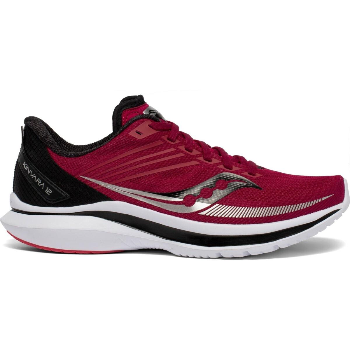 Saucony Kinvara 12 Women`s Running Shoes Cherry/silver Size 9.5