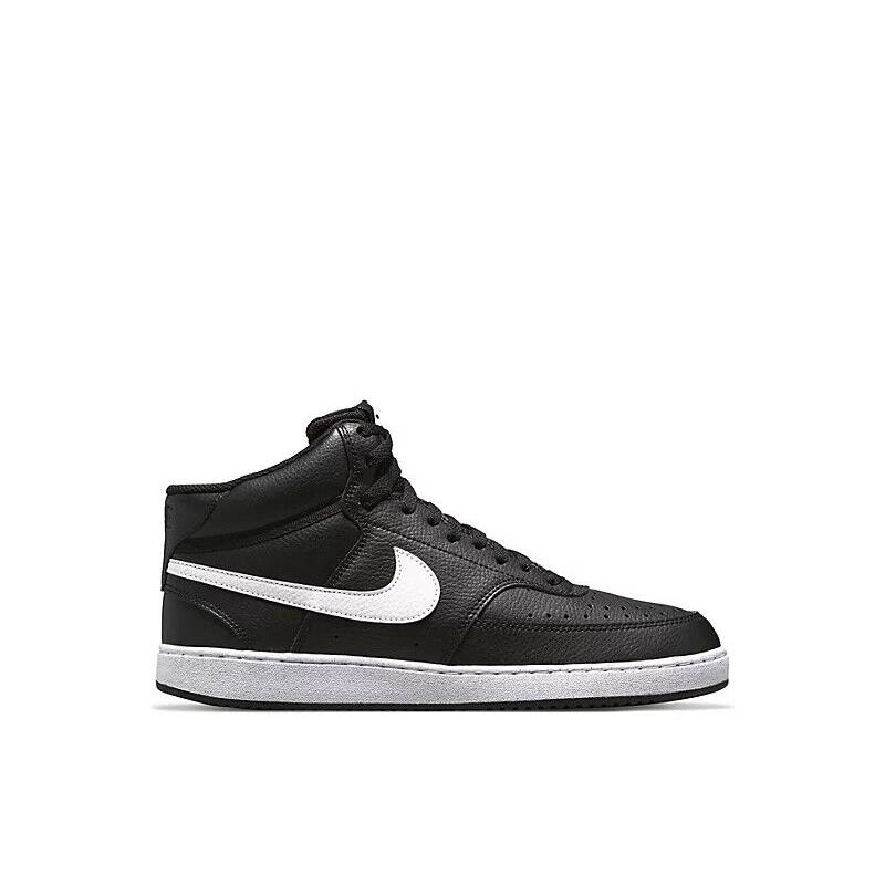 Nike Court Vision Mid High Top Men`s Shoes Sneakers Trainers Black/White Logo