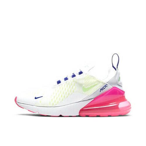 nike air max 270 white volt pink