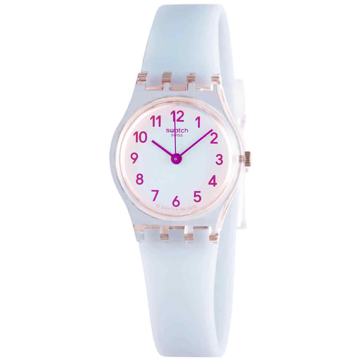 Swatch Originals Quartz Blue Dial Ladies Watch LK396 - Dial: Blue, Band: Blue, Bezel: Transparent