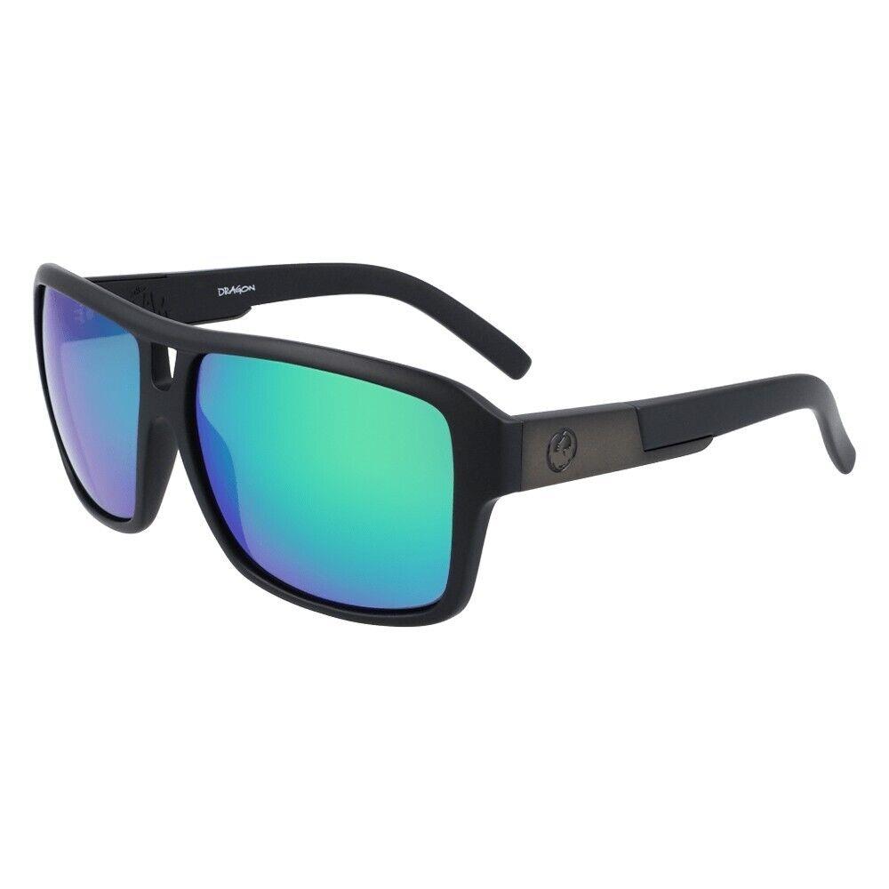 Dragon Eyewear The Jam Sunglasses Matte Black w/ Lumalens Green Ion Lens