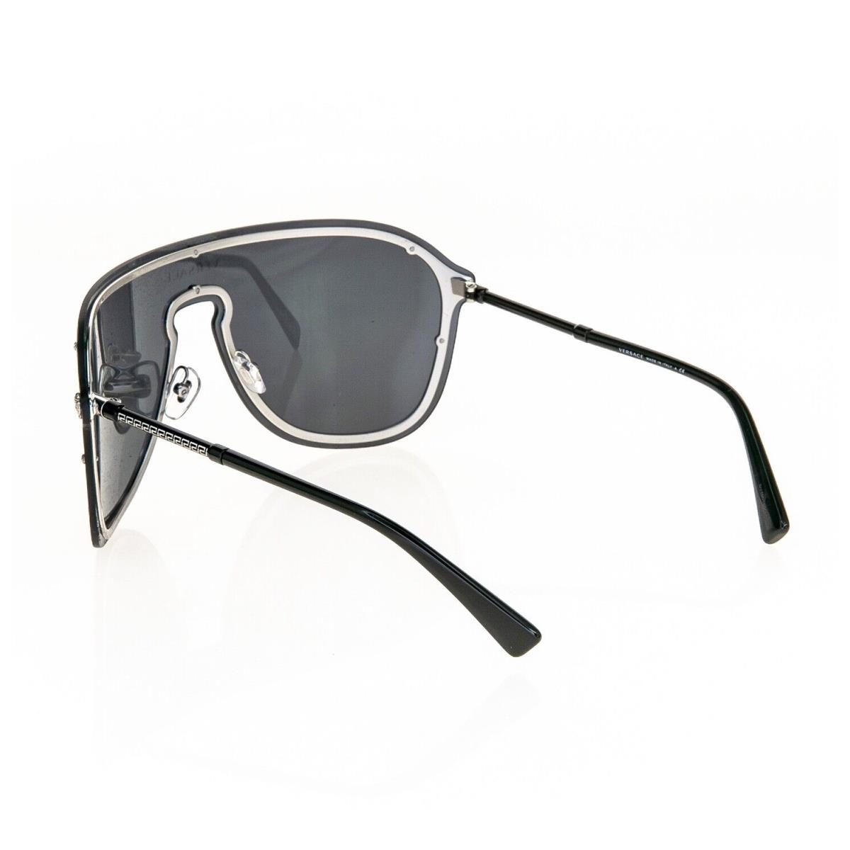 Versace sunglasses  - 1000/87 , Silver Frame, Black Lens