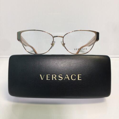Versace VE1267B 1412 Pink Gold Metal Woman Eyeglasses 53mm