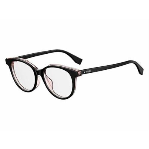 Fendi FF 0258/F Black 0807 Size: 50-16-140mm Round Eyeglasses