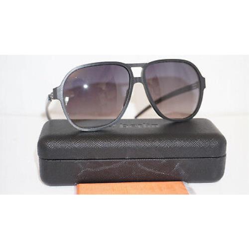 IC Berlin Sunglasses IC Berlin Justin H. Black Rough Grey 59 14 145