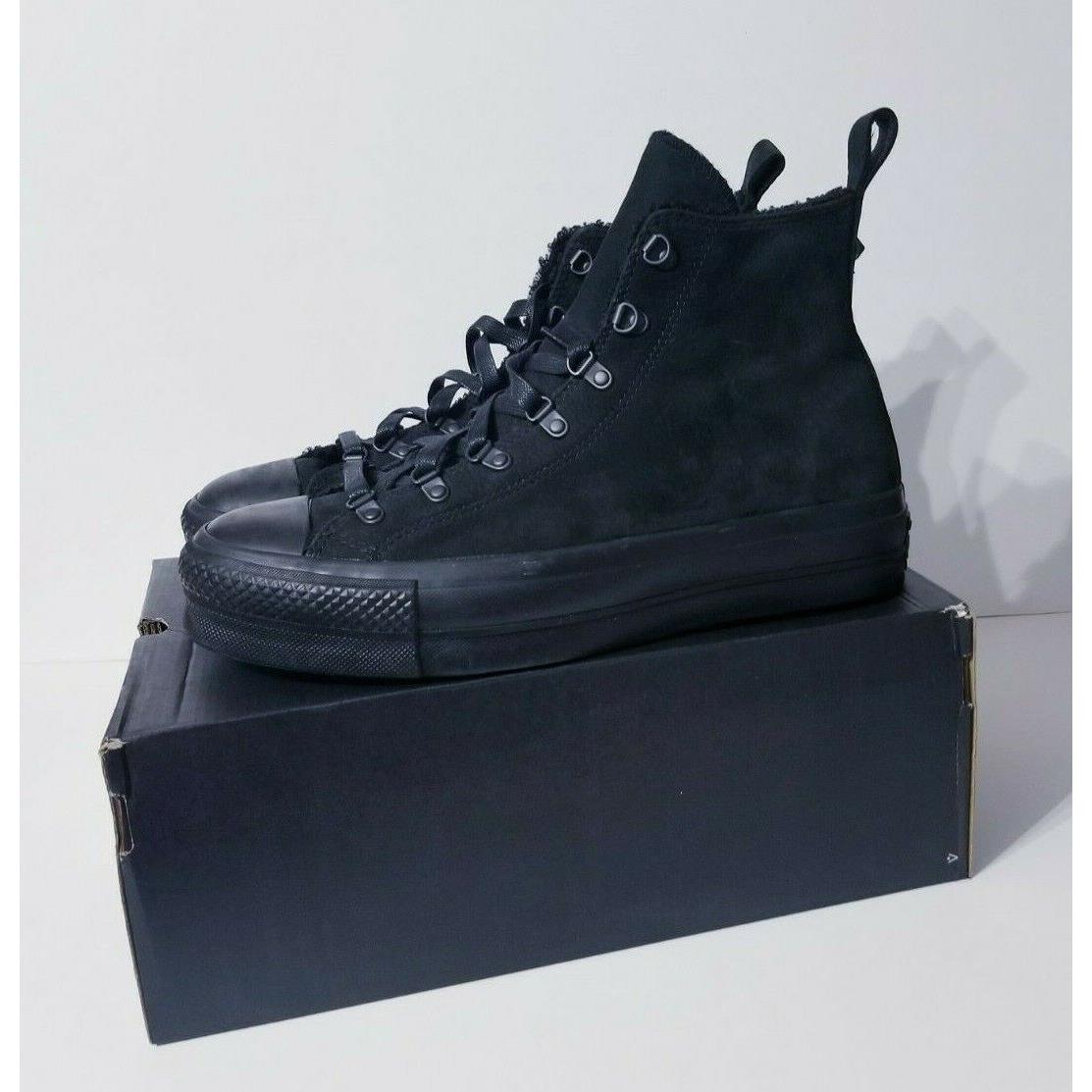 Converse Chuck Taylor All Star Black Platform Shoes 173097C Men`s Women`s Size
