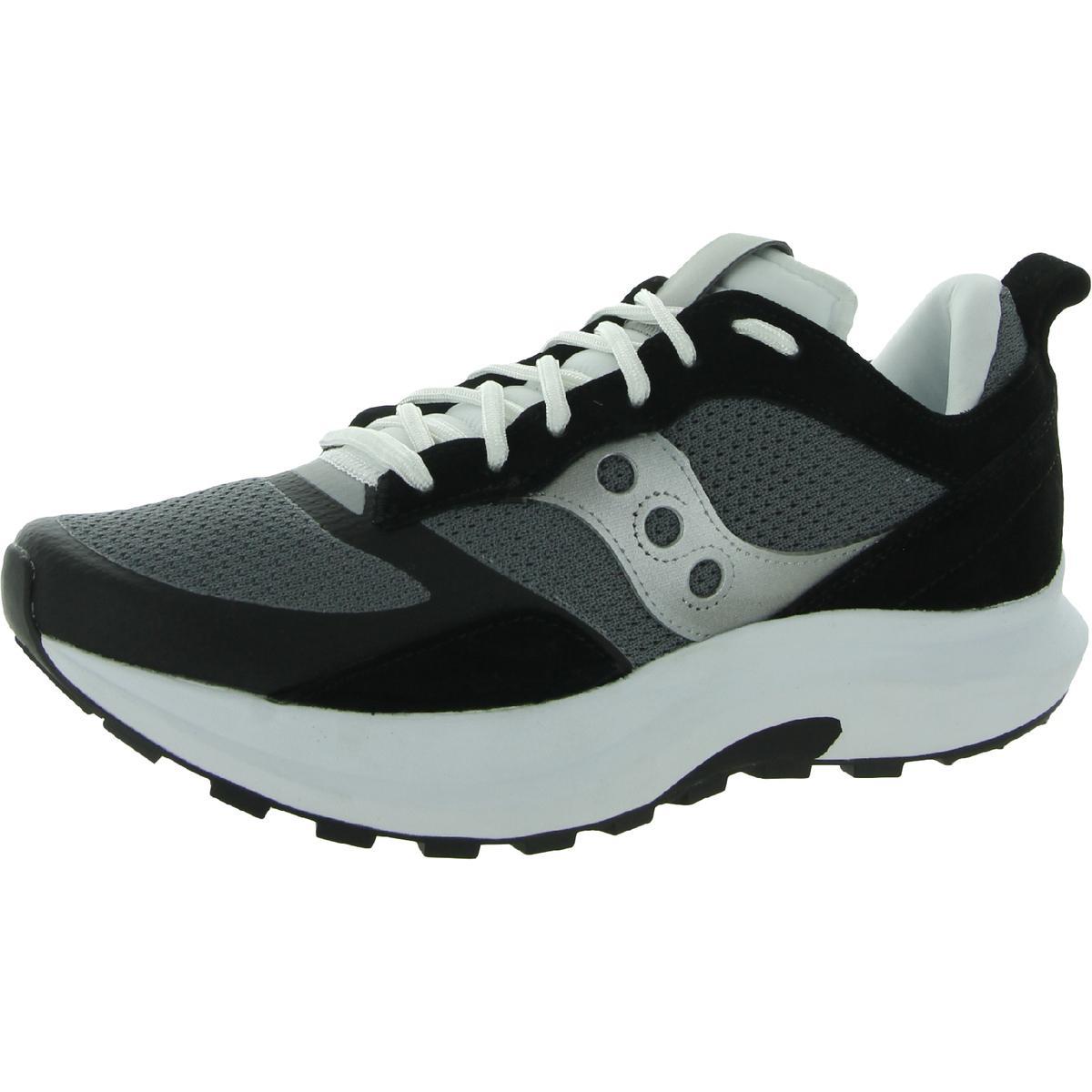 Saucony Men`s Jazz Hybrid Leather Lace-up Athletic Fashion Sneakers Black/Silver