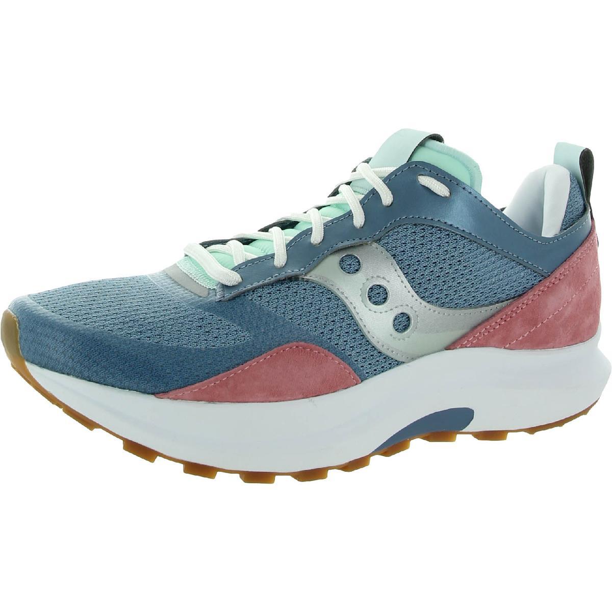 Saucony Men`s Jazz Hybrid Leather Lace-up Athletic Fashion Sneakers Blue/Rose