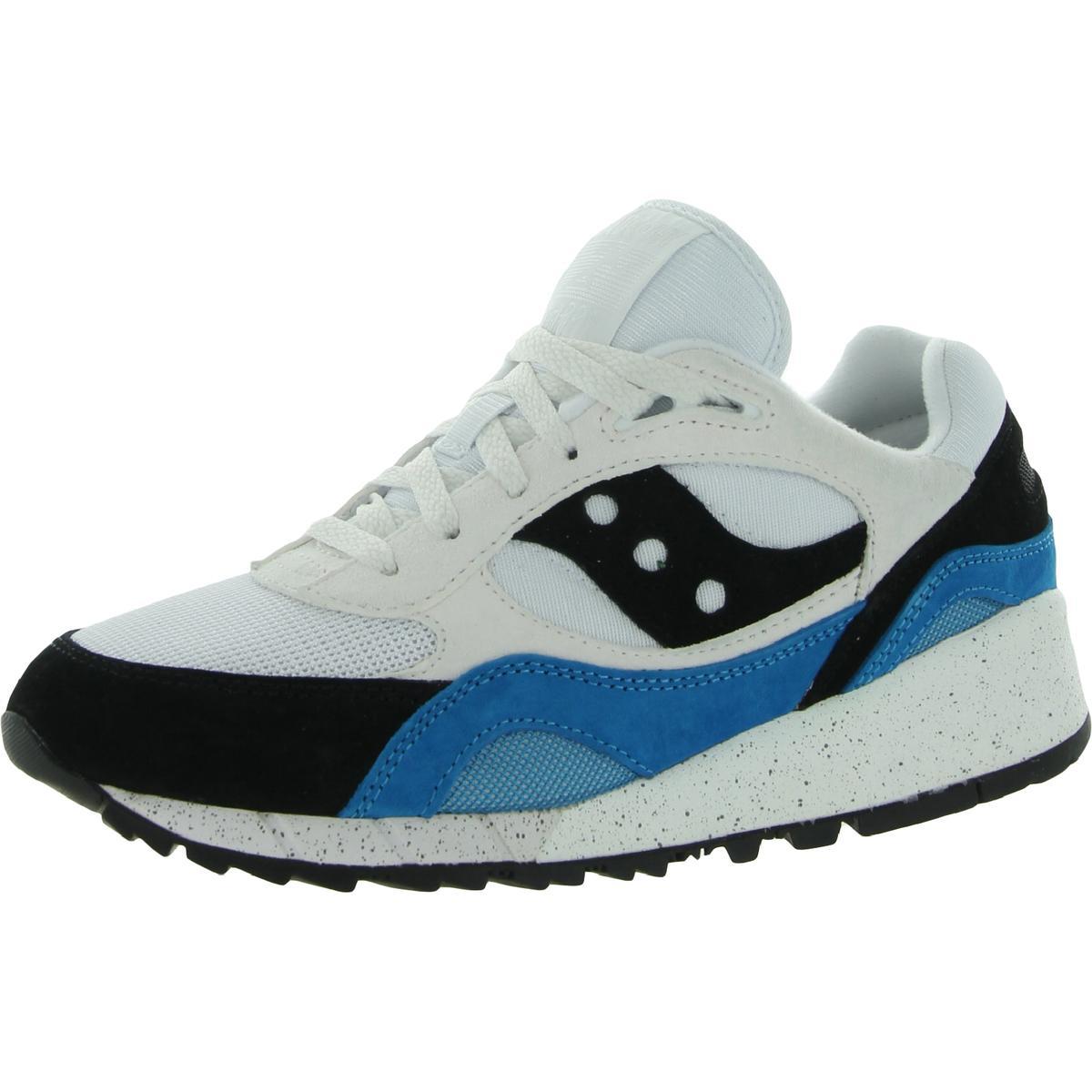 Saucony Men`s Shadow 6000 Leather Retro Inspired Athletic Fashion Sneaker White/Ensign