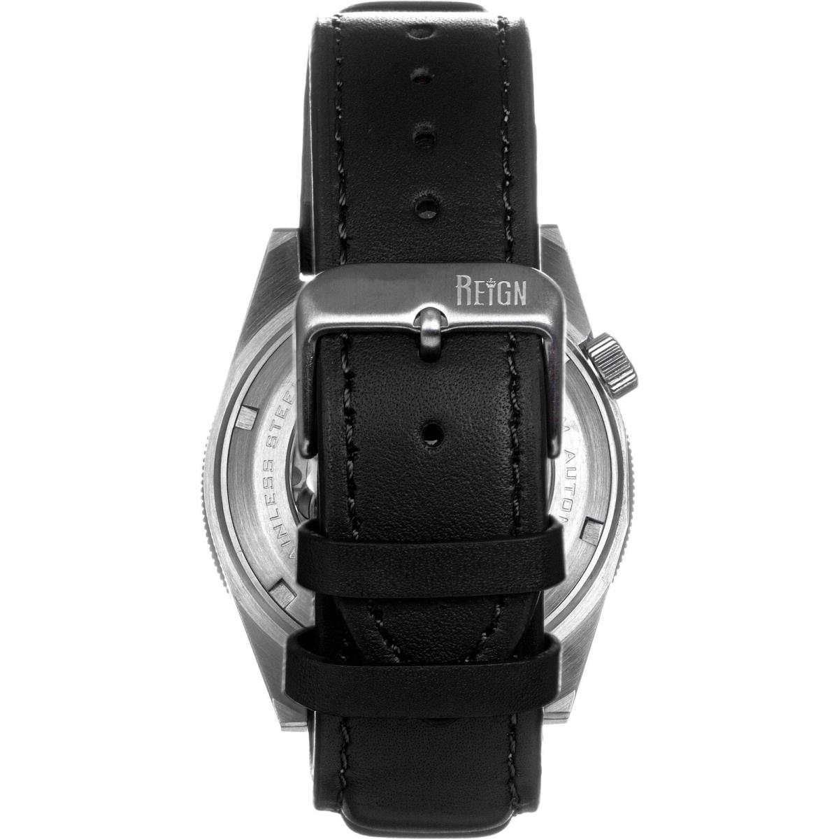 Reign Francis Leather-band Watch W/date Black/blue One Size REIRN6303
