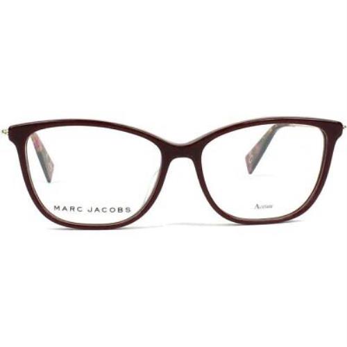 Marc Jacobs-marc 258 0LHF Rectangle Eyeglasses Opal Burgundy - Opal Burgundy Frame