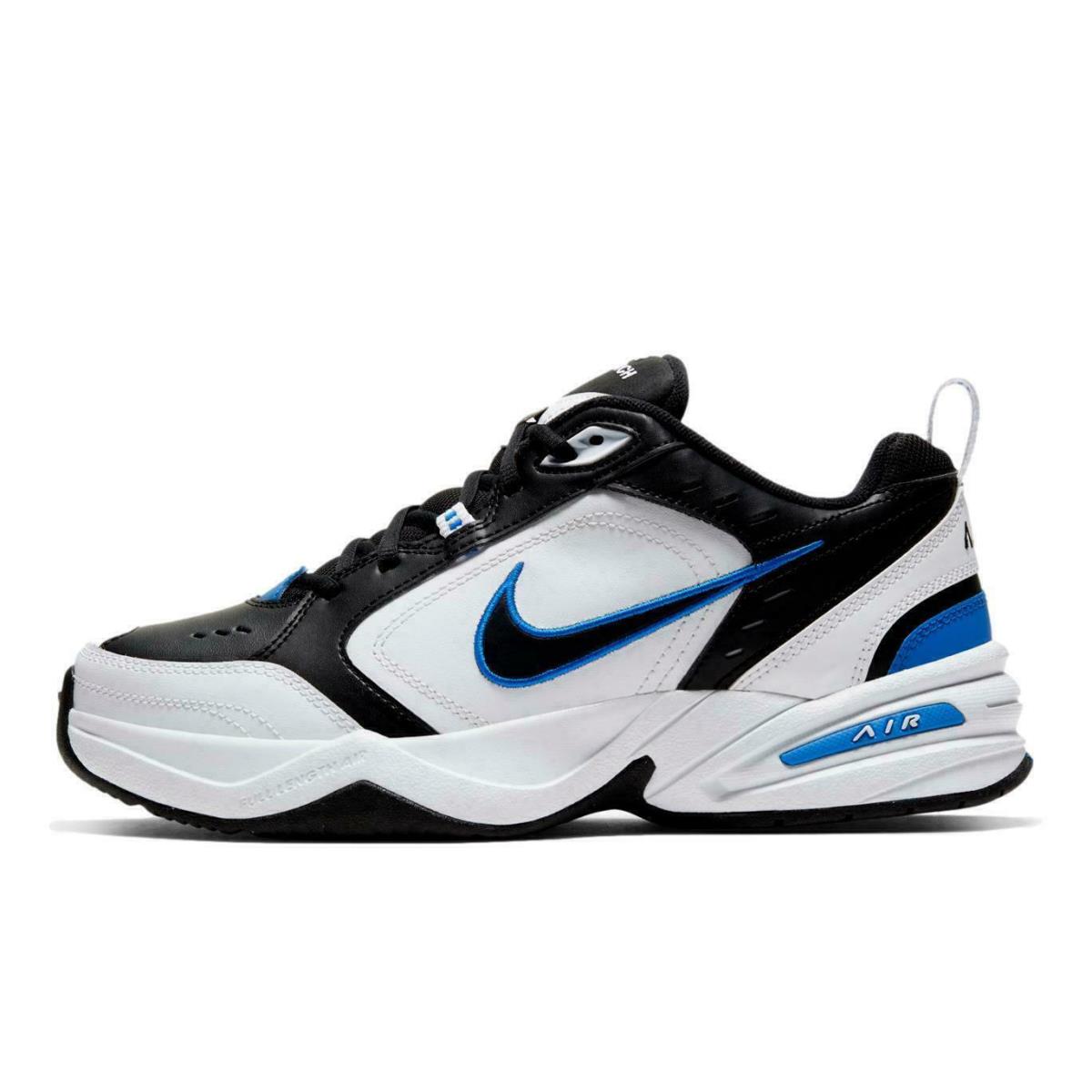 Nike Men`s Air Monarch IV Black/white/blue Med Width Dad Shoes 415445-002