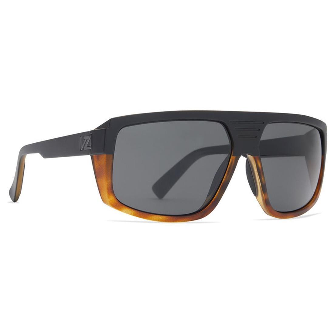 Vonzipper Quazzi Sunglasses Hardline Black Tort with Vintage Grey Lens - Black Tort Frame, Vintage Grey Lens
