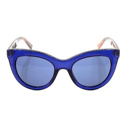 Tommy Hilfiger sunglasses  - Blue w/ Plaid Temples Frame, Blue Lens