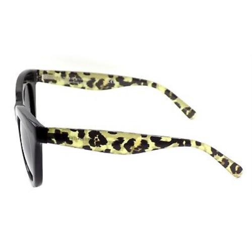 Tommy Hilfiger sunglasses  - Black w/ Leopard Temples Frame, Gray Lens