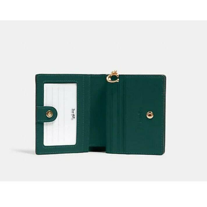 coach forest green wallet