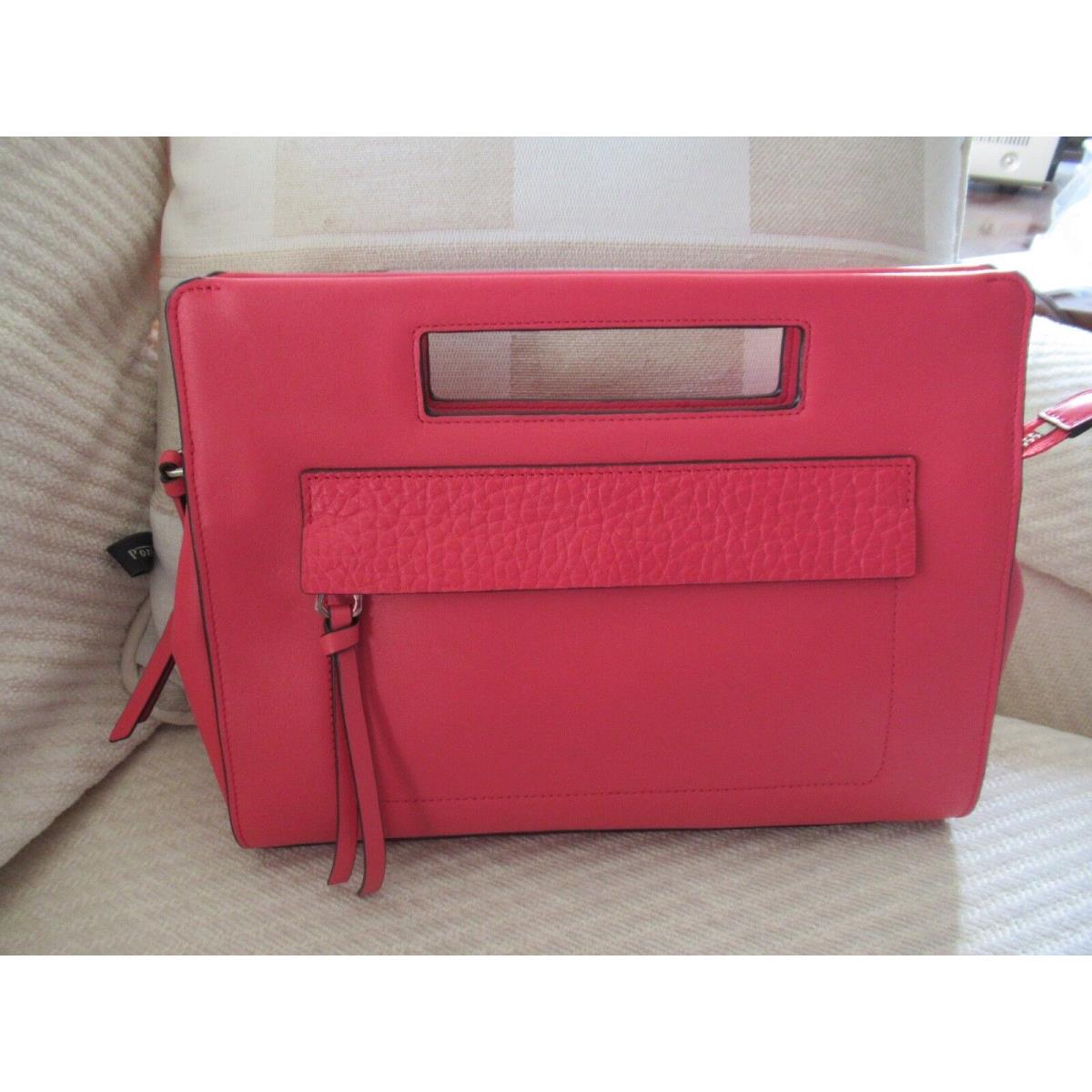 Coach Bleeker Leather Pocket Clutch- Love Red/ 51194-$218