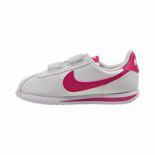 nike cortez white with pink swoosh