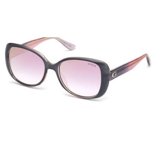 Guess Sunglasses GU 7554 20U Grey Light Brown / Gradient Rose 54 mm GU7554